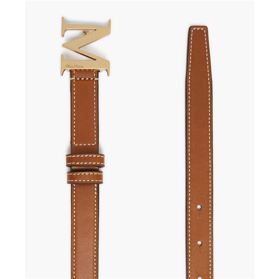 Max Mara MCLASSIC20 Bælte, Amber Brown 
